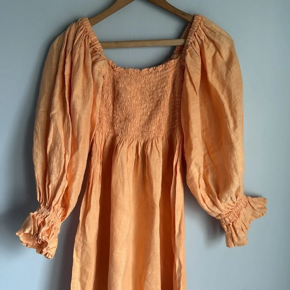 Sleeper Atlanta Linen Dress Medium - Picture 8 of 14